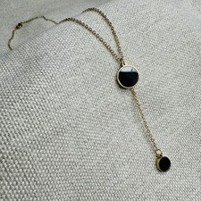Kette gold schwarz Anhänger