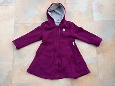 Bordeauxfarbiger, gefütterter Fleecemantel der Marke Sigikid in Größe 110