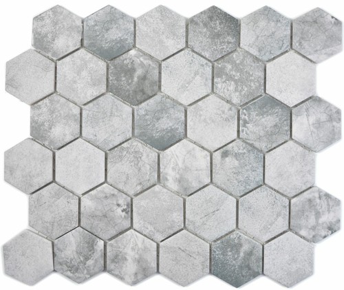 Keramikmosaik hexagon zement - keramikmosaik,