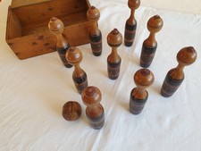 Sehr altes Kegelspiel - Holz -