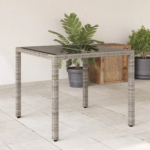Quadratischer gartentisch mit - gartentisch,