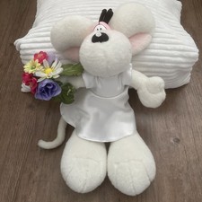 Original XXL Diddl Maus Braut mit Blumenstrauß über 30 cm Blitzversand