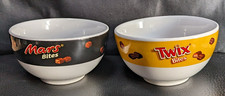 Twix Bites u. Mars Bites 2 Schalen Schüssel Bowls Müslischale Dessertschale