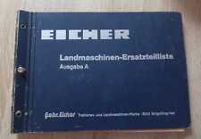 Eicher Landmaschinen Ersatzteilliste