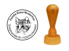 Stempel Rundstempel KATZE