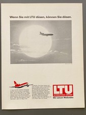LTU TriStar Jet International Airlines 1984 Vintage Werbung Reklame