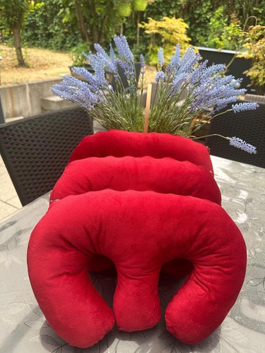 Rotes thai nackenkissen - nackenkissen, /