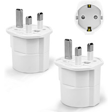 2 travel adapters UK adapter
