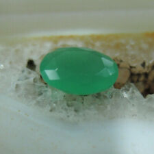 Achat Grün oval facettiert europäischer Schliff Fasserstein Anhänger Schmuck 3