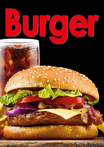 Plakat burger wetterfest - burger,