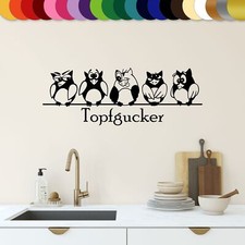 Wandtattoo Topfgucker Eulen Vögel Kochen Küche Essen Wandsticker 573