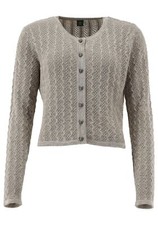 OS Trachten Strickjacke mit Rundhalsausschnitt Borida