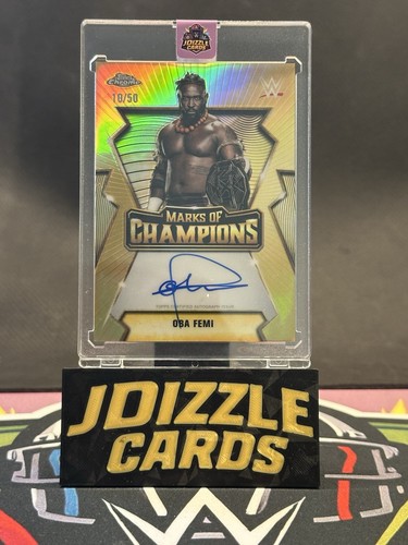Wwe topps chrome - oba, femi