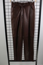 Sylvie Schimmel braune Leder-Hose französische Gr.44 weiches Echtleder