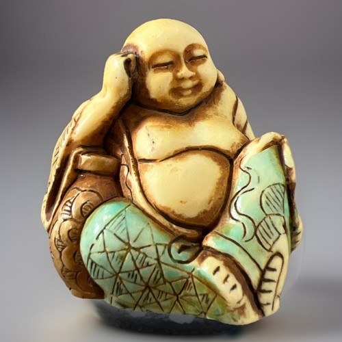 Figure hotei buddha - buddha, harz