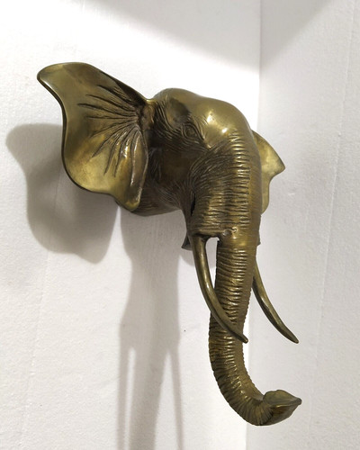 Großer elefant wandkopf x - großer,