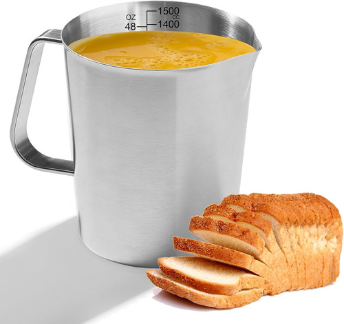 Messbecher edelstahl 1500ml - edelstahl,,