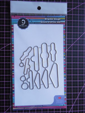 Stanzschablonen,. Set versch. Formen zum stanzen für Geschenk Anhänger u. Tags