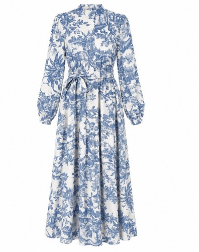 Damen maxikleid blau - damen,