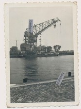 Foto Marine Schwimmkran Langer Heinrich, Rostock  30er-40er Jahre(6035a)