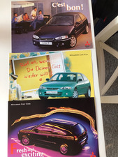 3x Prospektblatt  Mitsubishi Colt Sondermodelle Bistro Cool und Kiss 1998/1999
