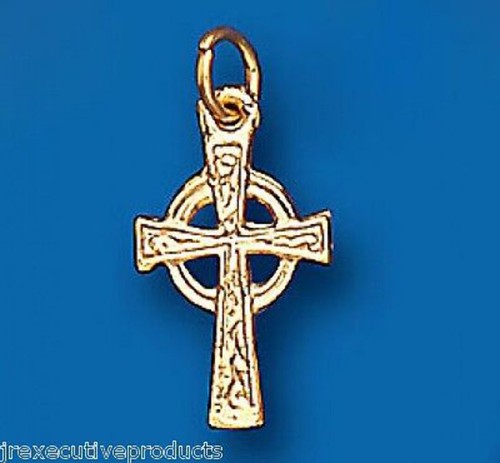 Keltenkreuz anhänger gelbgold - keltenkreuz,