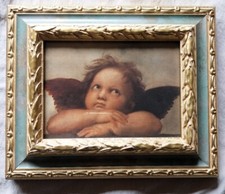 Engel Bild Leonardo da Vinci Echtholzrahmen