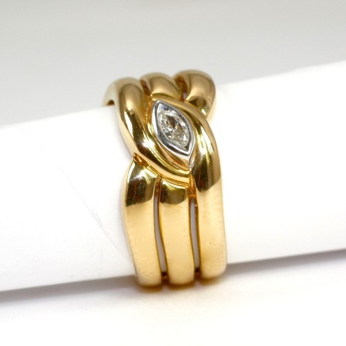 Massiver ring 750 gelbgold - 750,