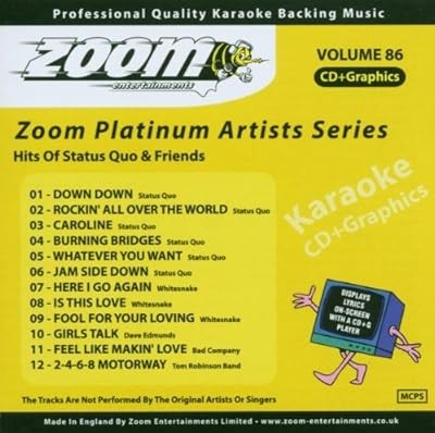 Zoom karaoke platinum - zoom, cd+g