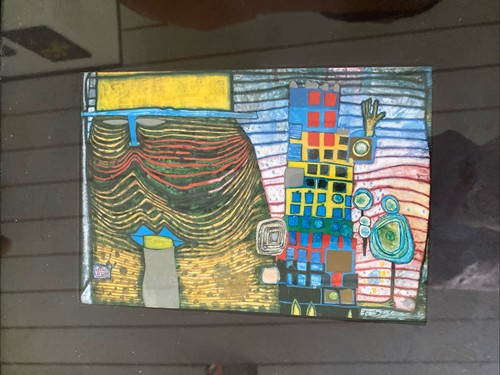Hundertwasser kunstdruck mit - ,