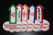 5 Stück alte großformatige Aufkleber Sticker Zigaretten Atika Stuyvesant Ernte23