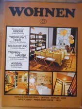 WOHNEN Jahresausgabe 1979 Ausbau Beleuchtung Treppen Möbel DDR KULTUR IM HEIM