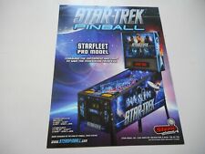 Englischer Flyer für Flipper Pinball Star Trek Pro