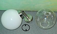 BONALUX Kugellampe mit Edelstahlarm und Wechselschirmen MATT & KLAR / E27