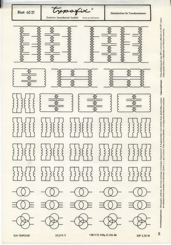 Typofix 4021 schaltzeichen - typofix,