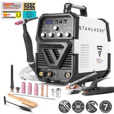 STAHLWERK Schweißgerät 2 in 1 Kombi AC/DC WIG 200 ST IGBT – ARC/MMA/E-Hand 200 A