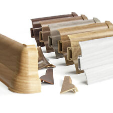 62mm Sockelleisten Fußleisten Leiste Bodenleisten Laminatleisten PVC Kunststoff