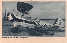 Focke-Wulf Fw 44 Stieglitz Flugzeug - D-2409 - 1936 ~9x6cm