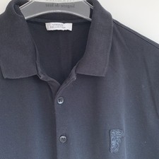 Versace Herren Poloshirt T-Shirt Shirt Kurzarm Baumw.,Schwarz Gr. XXL(eher L/Xl)