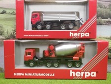 Herpa 140683 etc H0 MB Kipper + MAN Betonmischer in OVP  (VH) C1129