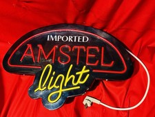 Leuchtreklame Amstel Light Bier - mit Beleuchtung Werbung