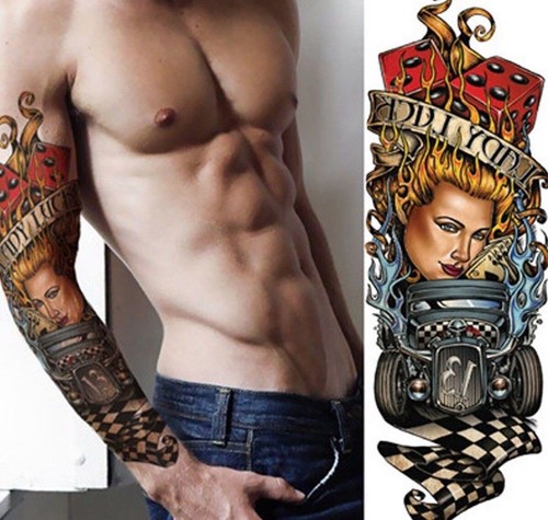 Xxl temporäres tattoo full - temporäres,