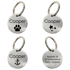 Hundemarke mit Gravur - Personalisiert für Hunde Welpen Katzen Pferde Tiermarke