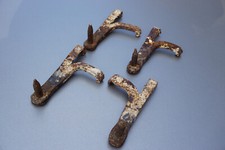 5 antike Einschlagkloben Tür Zimmertür Holztür Antik Vintage Eisen Schmiedeeisen