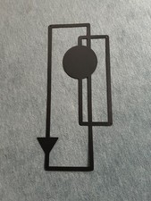 Wanddeko / Metallbild, schwarz