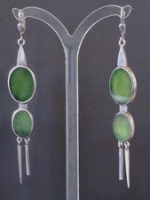 Silber 925 Sehr Lange Ohrringe