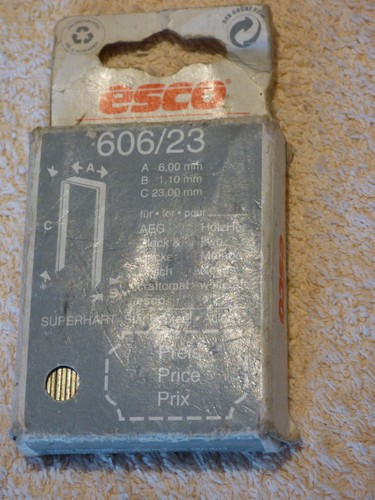 Esco 600 stück - 600, tackerklammern