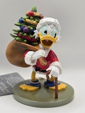 Disney Dekofigur DAGOBERT DUCK WEIHNACHTEN Disneyana Figur DISNEYLAND PARIS
