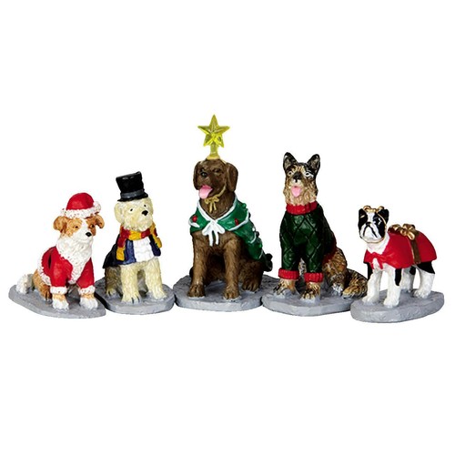 Lemax weihnachtsdorf hunde - lemax,