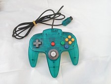Original Nintendo 64 / N64 Controller türkis teal  transparent Gamepad